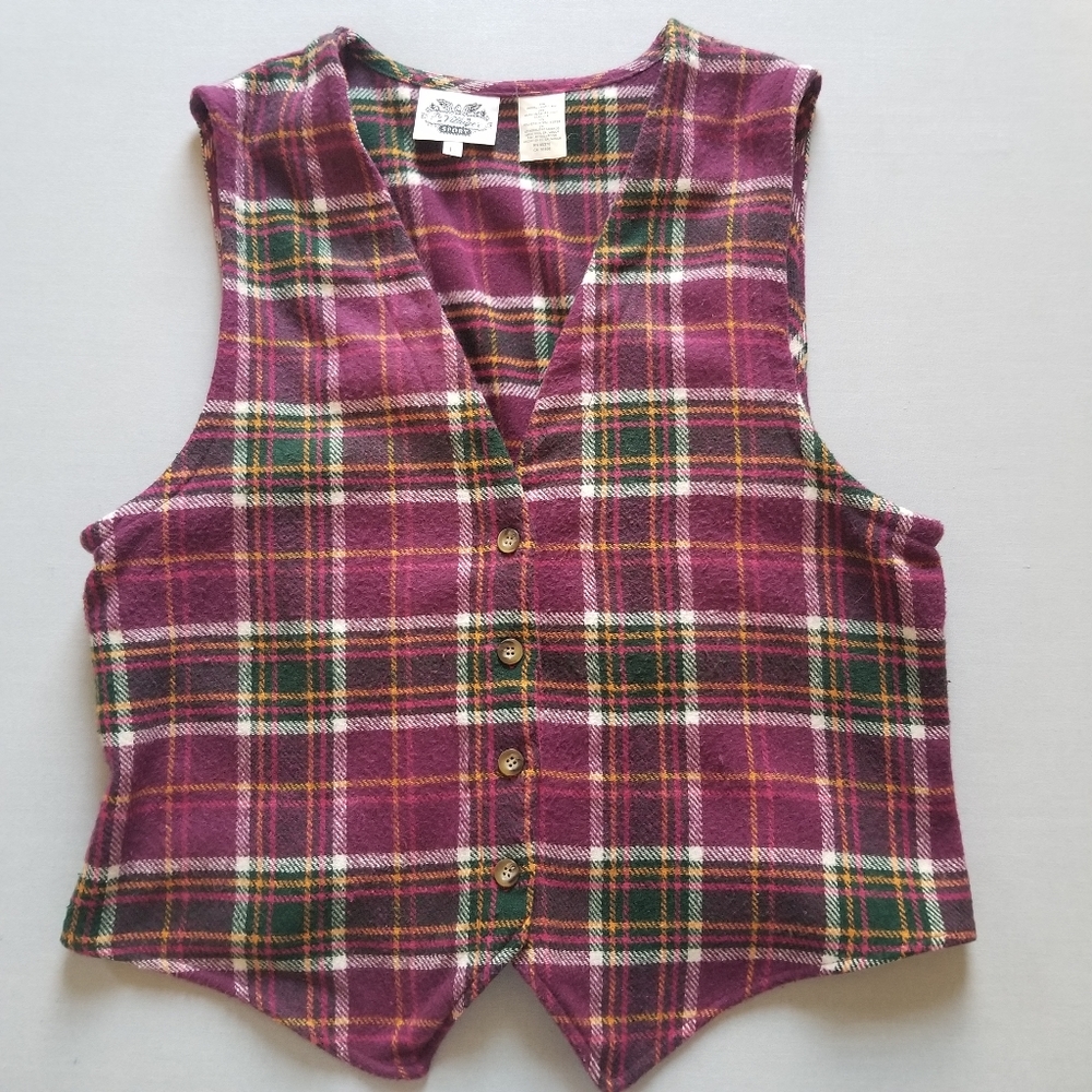 Plaid Purple Vest